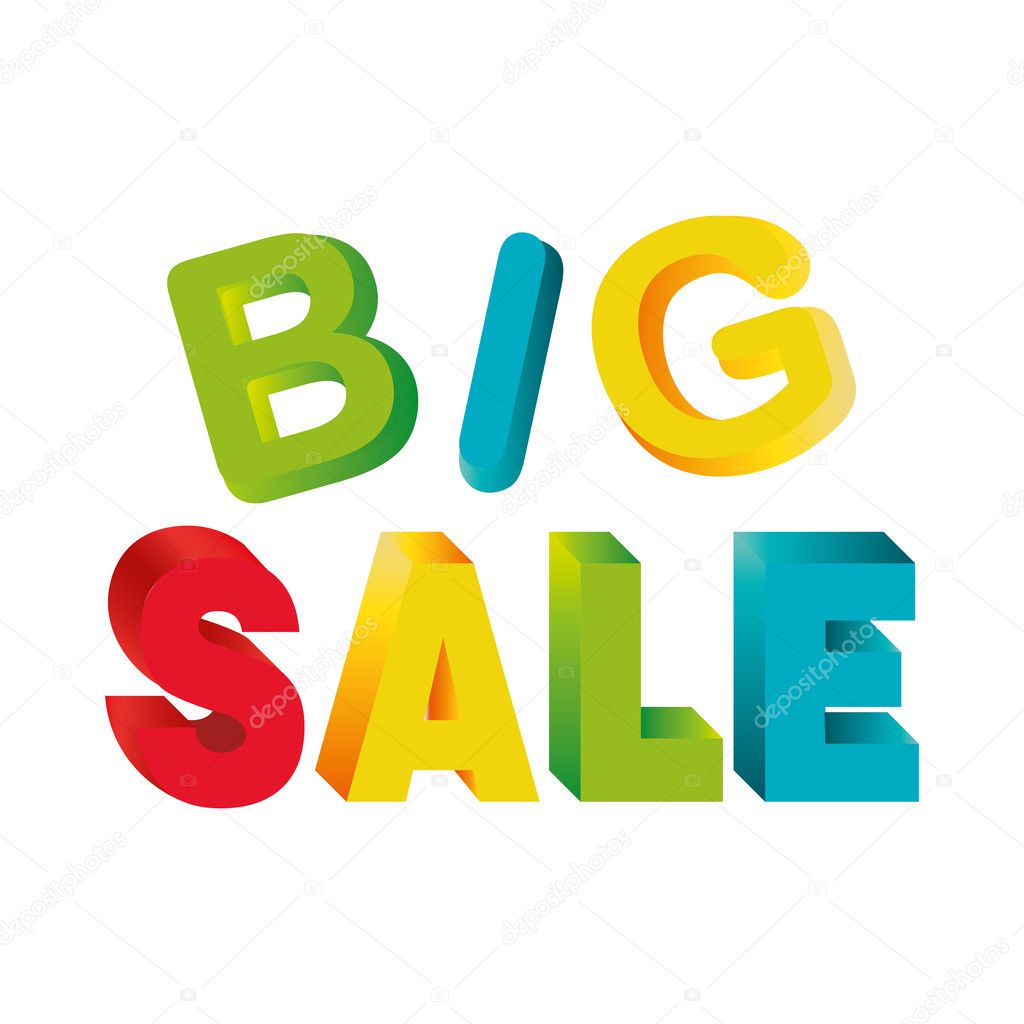 big sale letters image