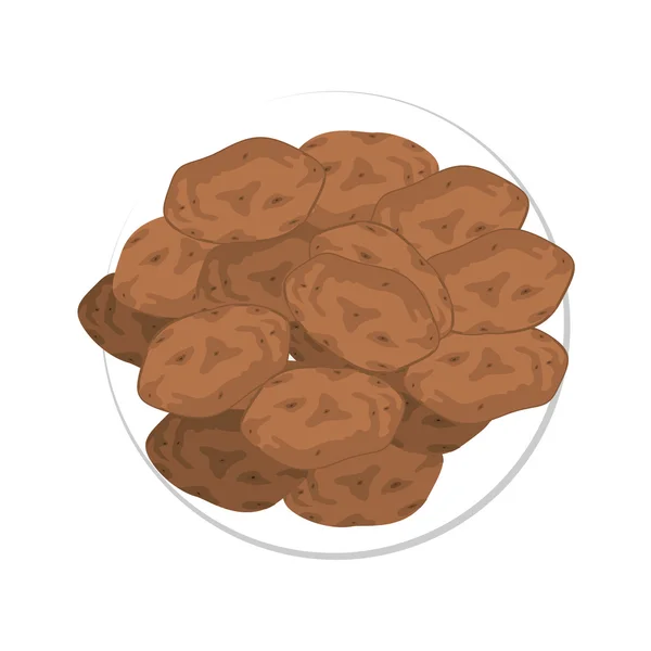 Potatoes vegetable icon — Stock vektor