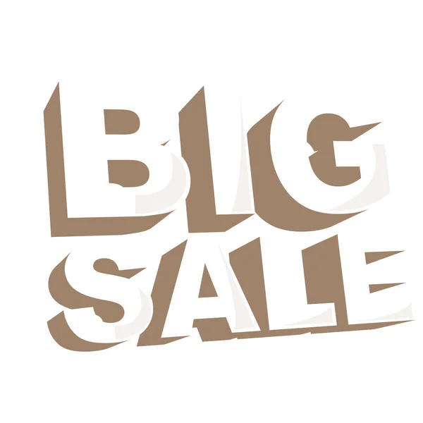 Big sale letters image — Stock Vector
