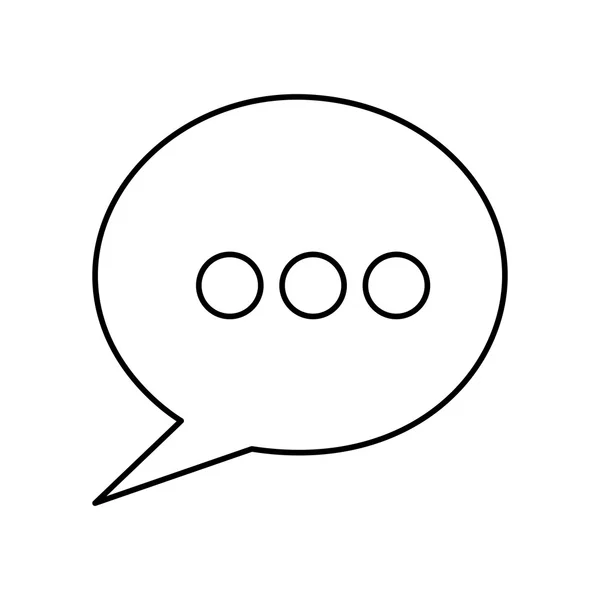 Bulle de parole icône pictogramme image — Image vectorielle