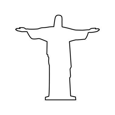 İsa'nın kurtarıcı veya corcovado heykel simge görüntüsü