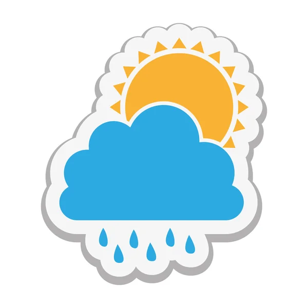 Cloud and rain icon image — Διανυσματικό Αρχείο