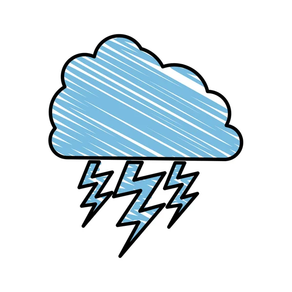 Storm cloud icon image — Stock vektor