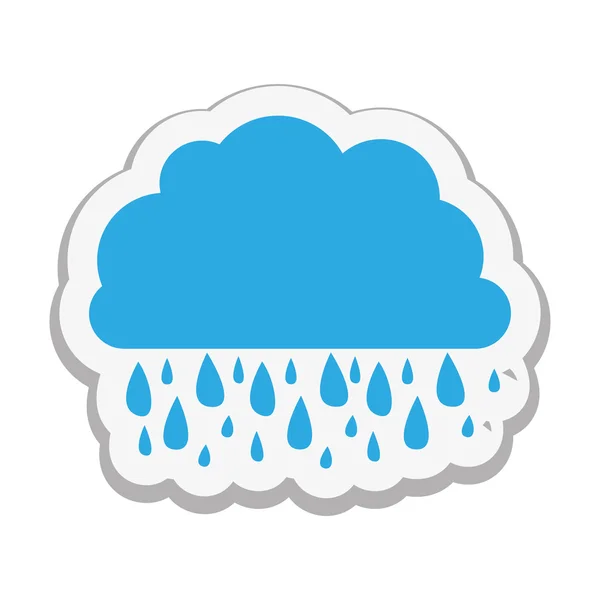 Cloud and rain icon image — Stockový vektor