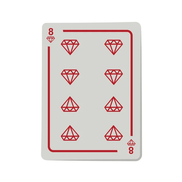 Cartes de poker casino — Image vectorielle