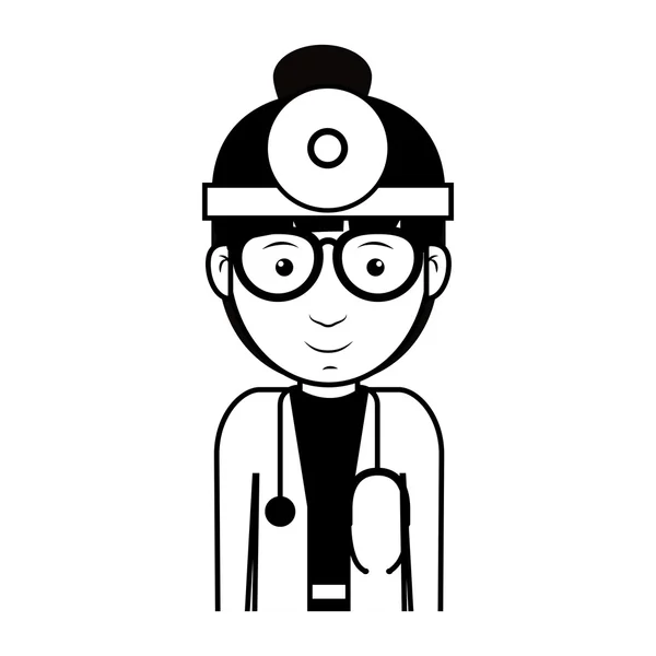 Dokter medis wanita Avatar. - Stok Vektor