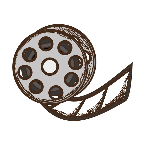 Film tape reel icon image — Διανυσματικό Αρχείο