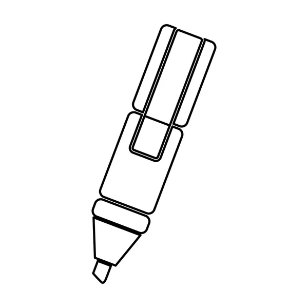 표식 형광펜 아이콘 이미지 — 스톡 벡터