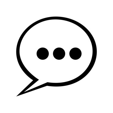 konuşma balonu simgesinin resmi