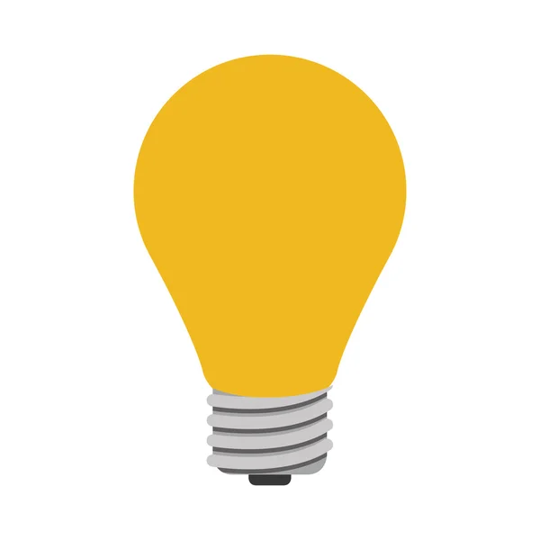 Yellow bulb light — Stock Vector