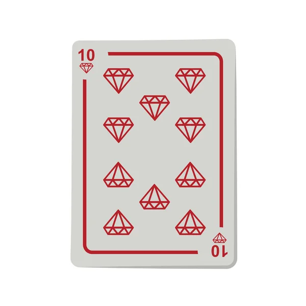 Cartas de poker casino — Vetor de Stock