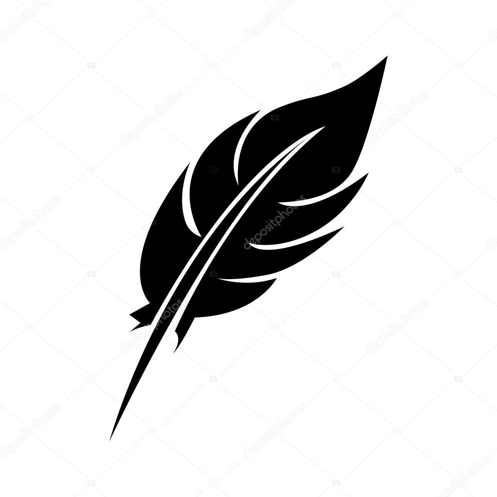 single feather icon image