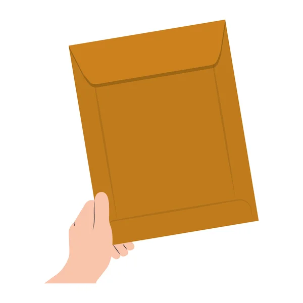 Icono de sobre de documento — Vector de stock