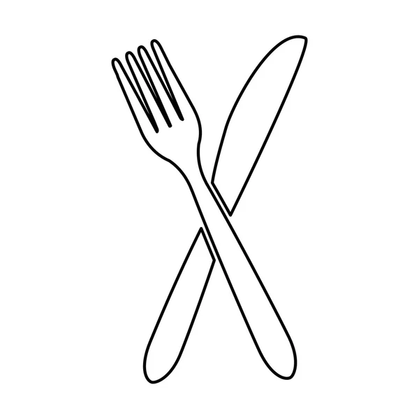 Cutlery related icons image — Stock Vector