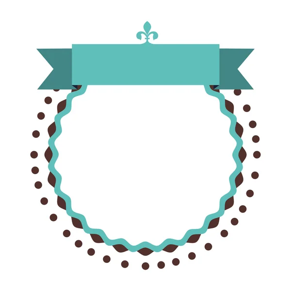 Emblema embellecido o imagen icono de la etiqueta — Vector de stock