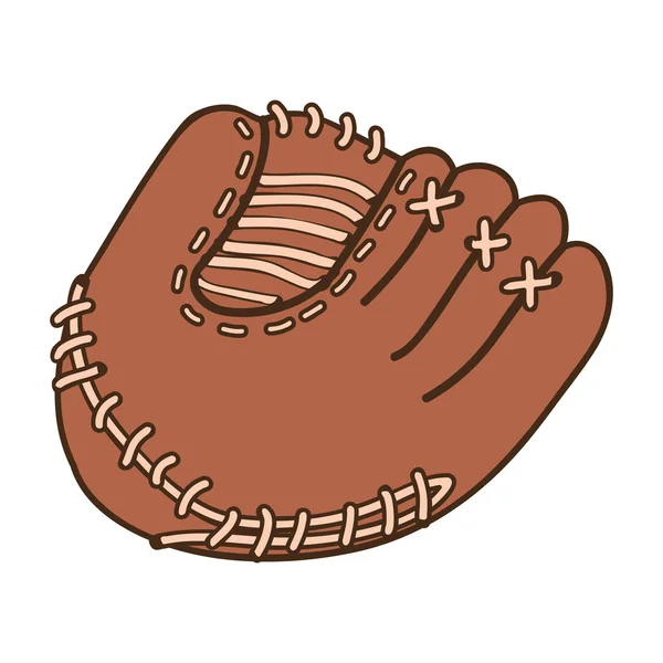 Imagen icono del guante de béisbol — Vector de stock