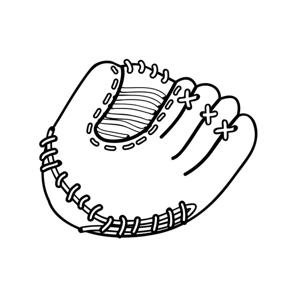 Baseball mitt icon image — Stockový vektor