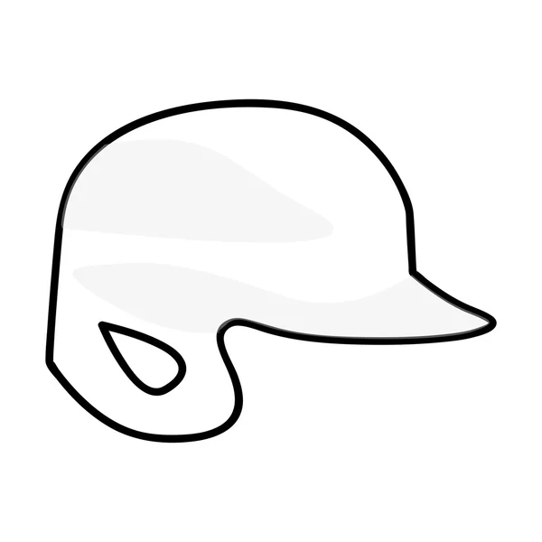 Baseball helm pictogramafbeelding — Stockvector