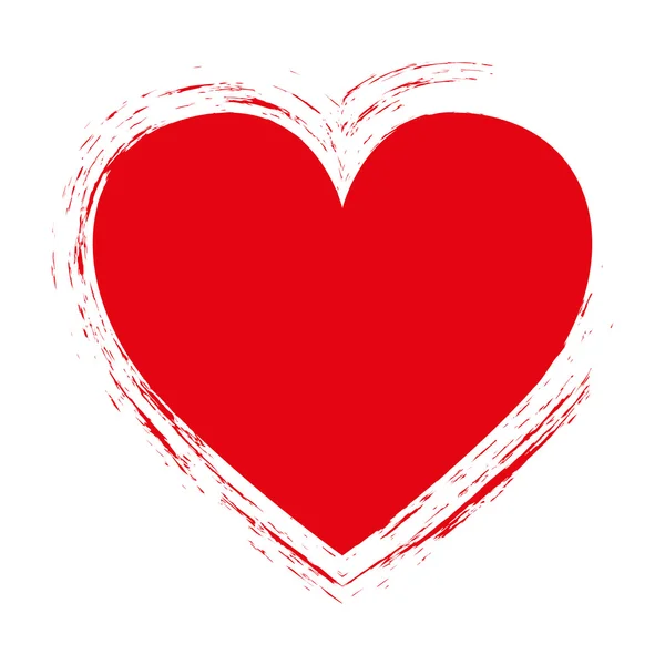 Imagem de ícone de desenho animado coração embelezado —  Vetores de Stock