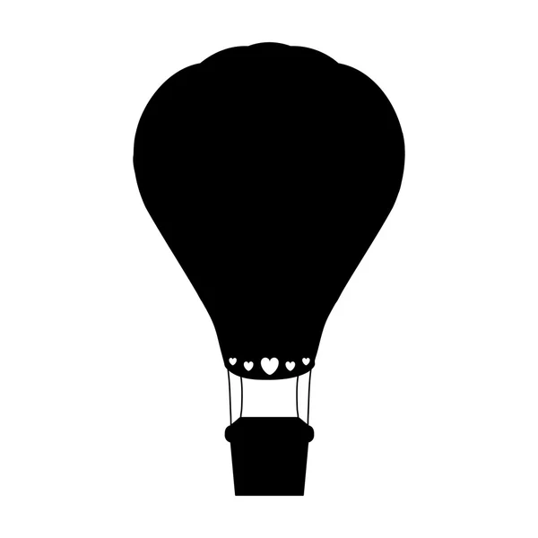 Immagine icona mongolfiera — Vettoriale Stock