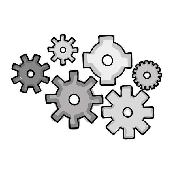 Gear cartoon icon image — Stock Vector