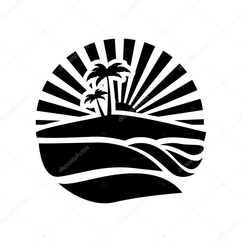 abstract island icon image