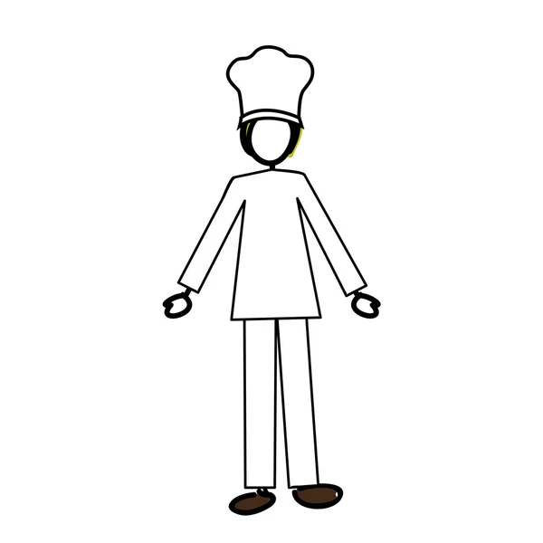 Imagem de ícone de desenho animado chef —  Vetores de Stock