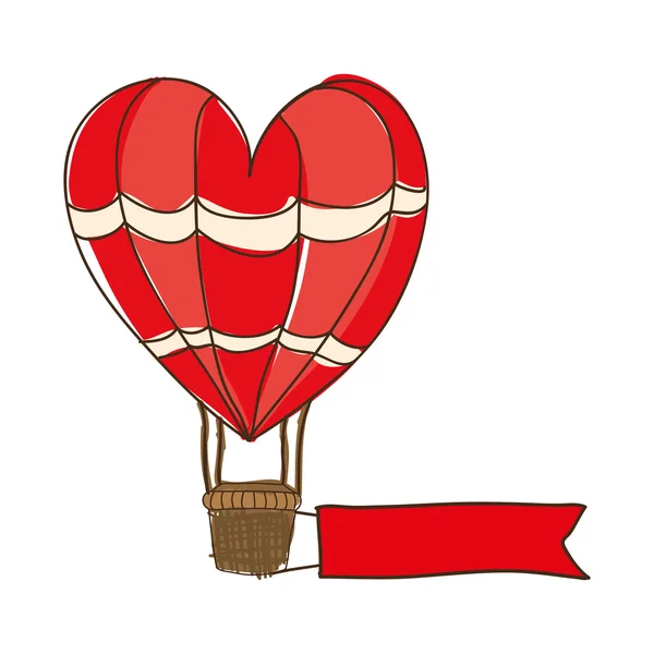 热空气气球卡通图标图像 — 图库矢量图片