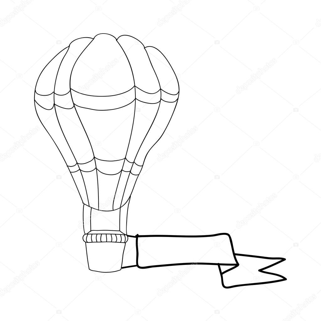 Hot air balloon cartoon icon image Stock Illustration by ??grgroupstock