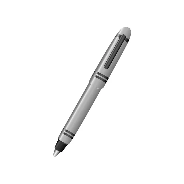 Imagem elegante ícone caneta — Vetor de Stock
