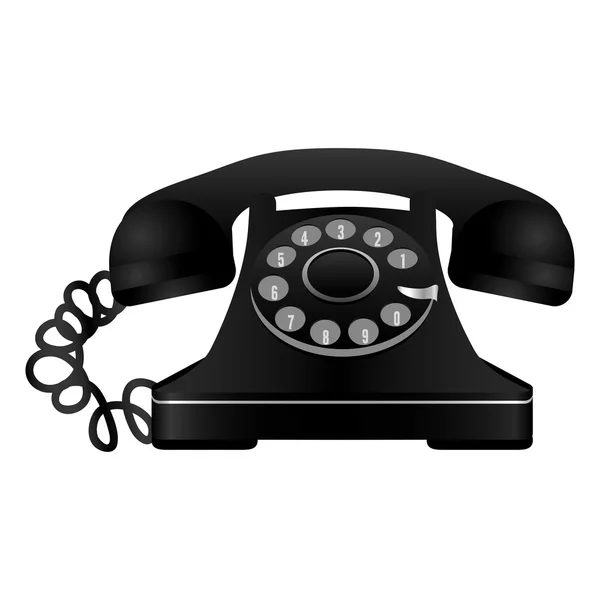 Rotary telephone icon image — Stock Vector