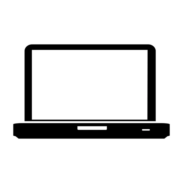 Ordenador portátil icono de imagen — Archivo Imágenes Vectoriales