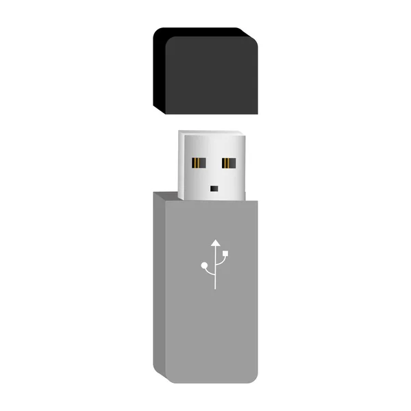 Образ иконки диска USB — стоковый вектор