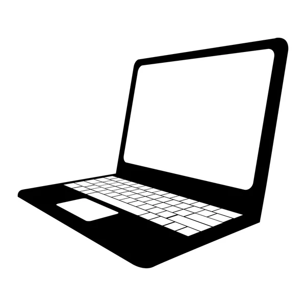 Dizüstü bilgisayar simge görüntüsü — Stok Vektör