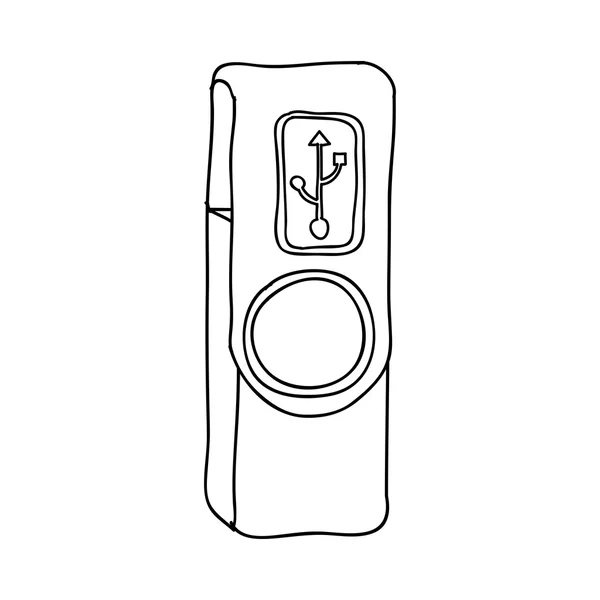 USB δίσκο εικονίδιο εικόνας — Διανυσματικό Αρχείο