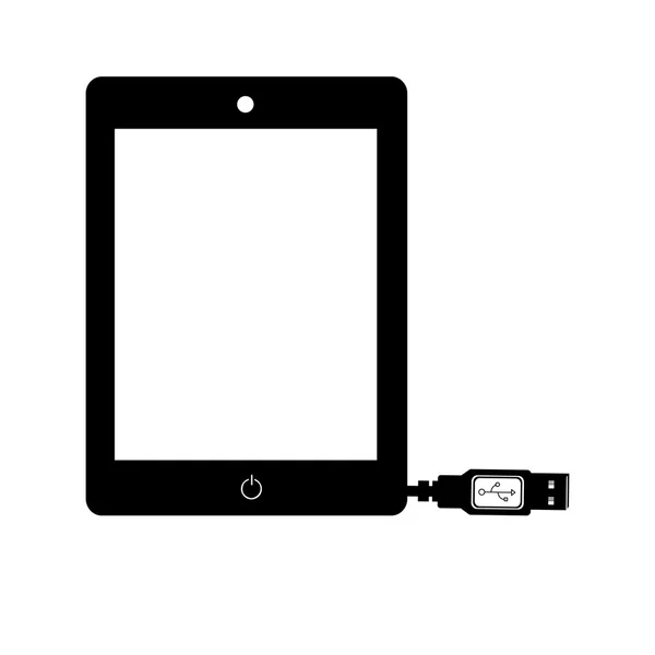 Icône de téléphone portable moderne image — Image vectorielle
