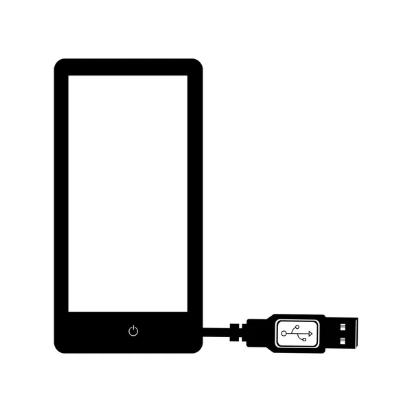 Modern cellphone icon image — Stock Vector
