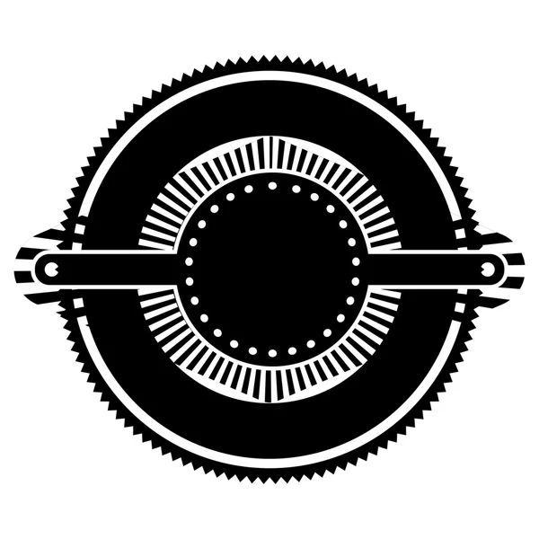 Emblema o etichetta icona immagine — Vettoriale Stock