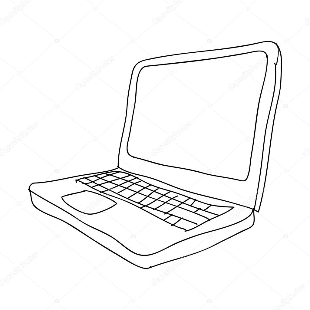 Laptop computer icon image — Stock Vector © grgroupstock #128312530