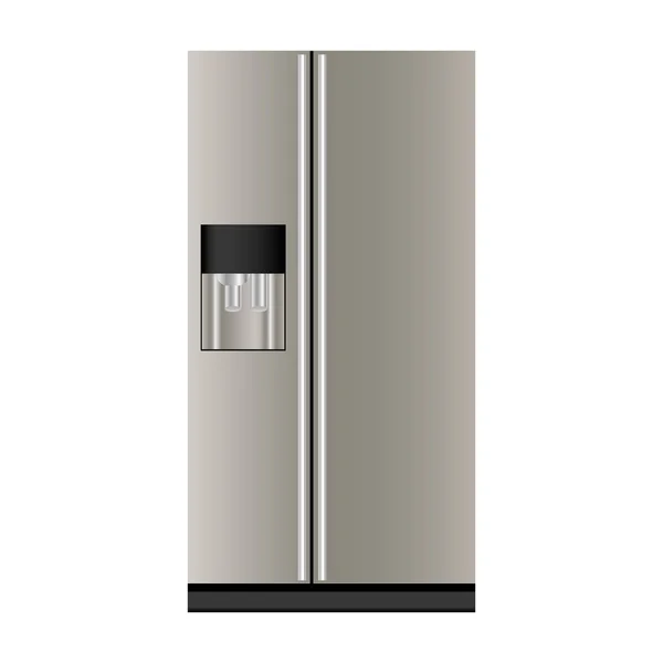 Réfrigérateur ou icône de réfrigérateur image — Image vectorielle