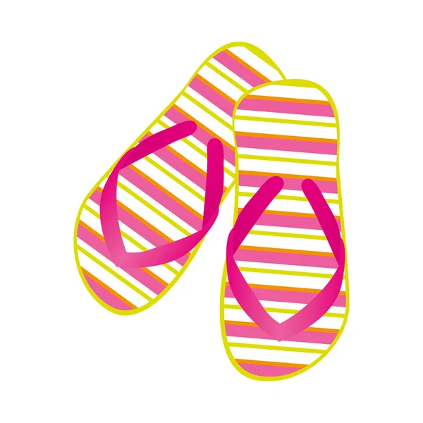 Flip flops icône image — Image vectorielle
