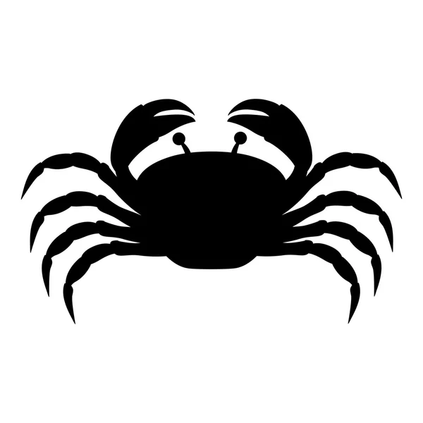 Symbolbild einer einzigen Krabbe — Stockvektor