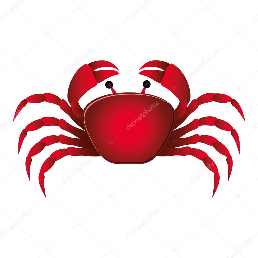 single crab icon image
