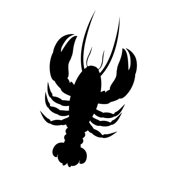 Imagem de ícone de lagosta única —  Vetores de Stock