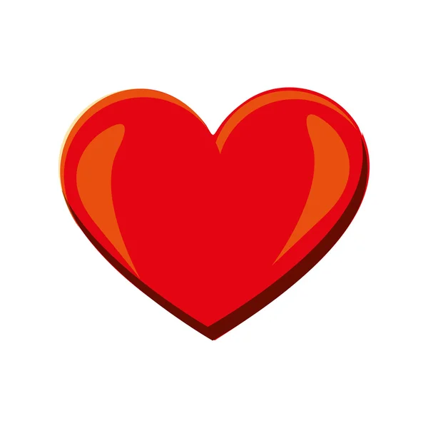 Imagem do ícone do coração dos desenhos animados —  Vetores de Stock