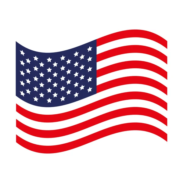 USA vlag pictogramafbeelding — Stockvector
