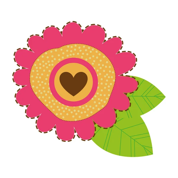 Icono de flor imagen — Vector de stock