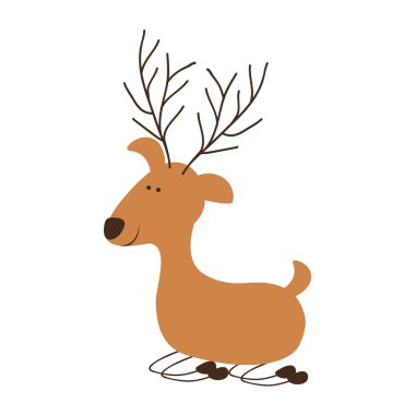 geyik karikatür simge görüntüsü