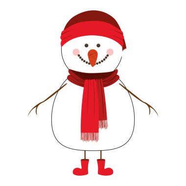 mutlu kardan adam karikatür simge görüntüsü