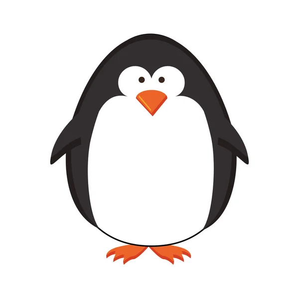 Imagen icono de dibujos animados pingüino — Vector de stock